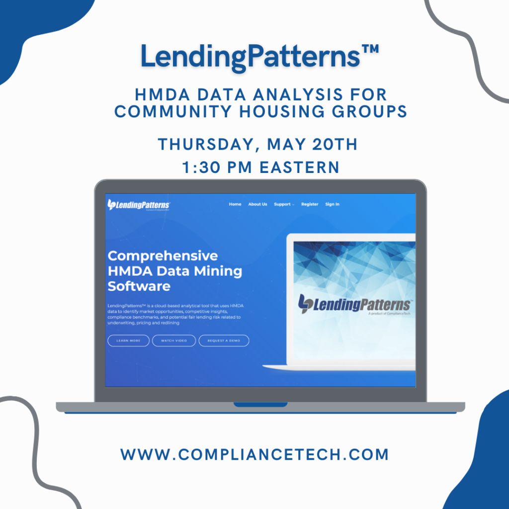 LendingPatterns Webinar for Community Housing Groups