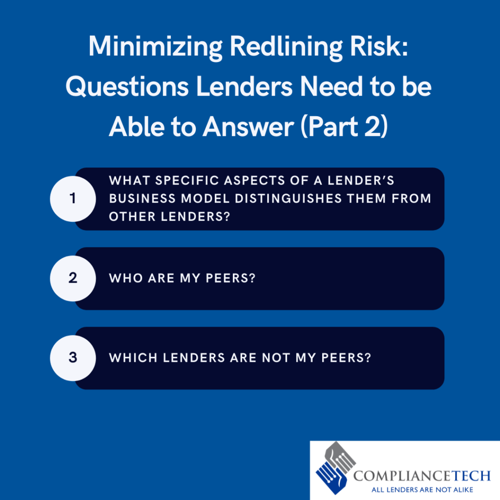 Bullets of the three main questions that lenders need to be able to answer