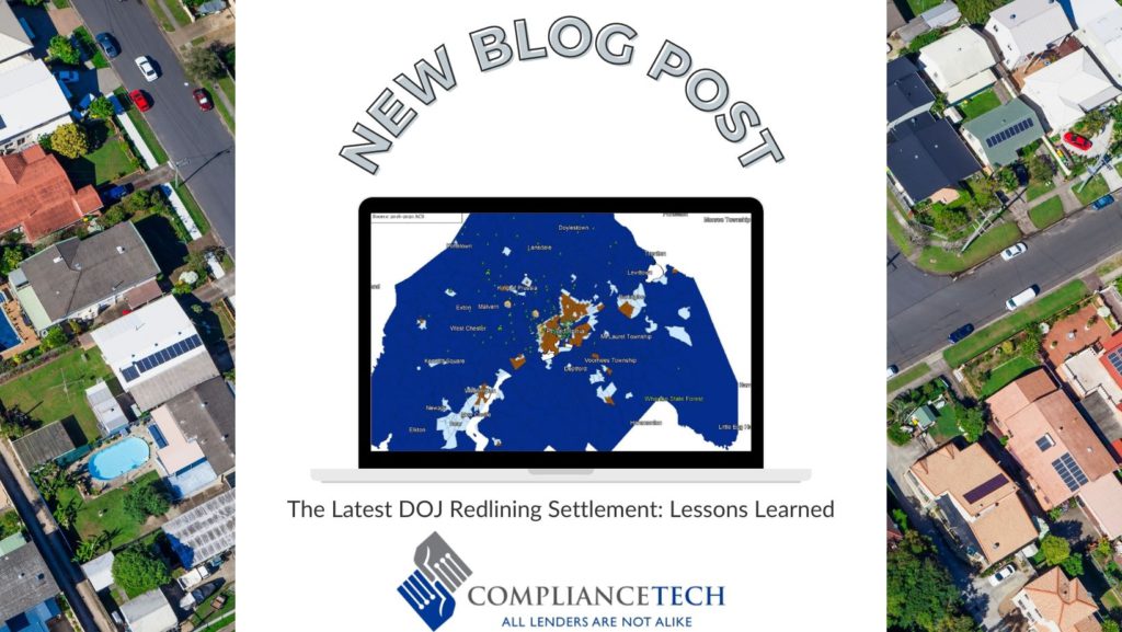 Image with title: The Latest DOJ Redlining Settlement: Lessons Learned